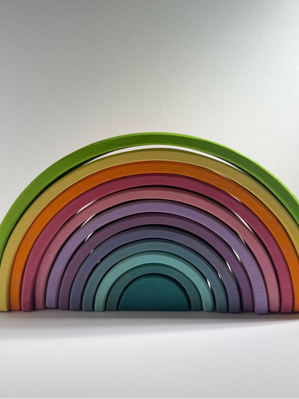 Colorful Wooden Rainbow Stacker - Picture 8 of 10